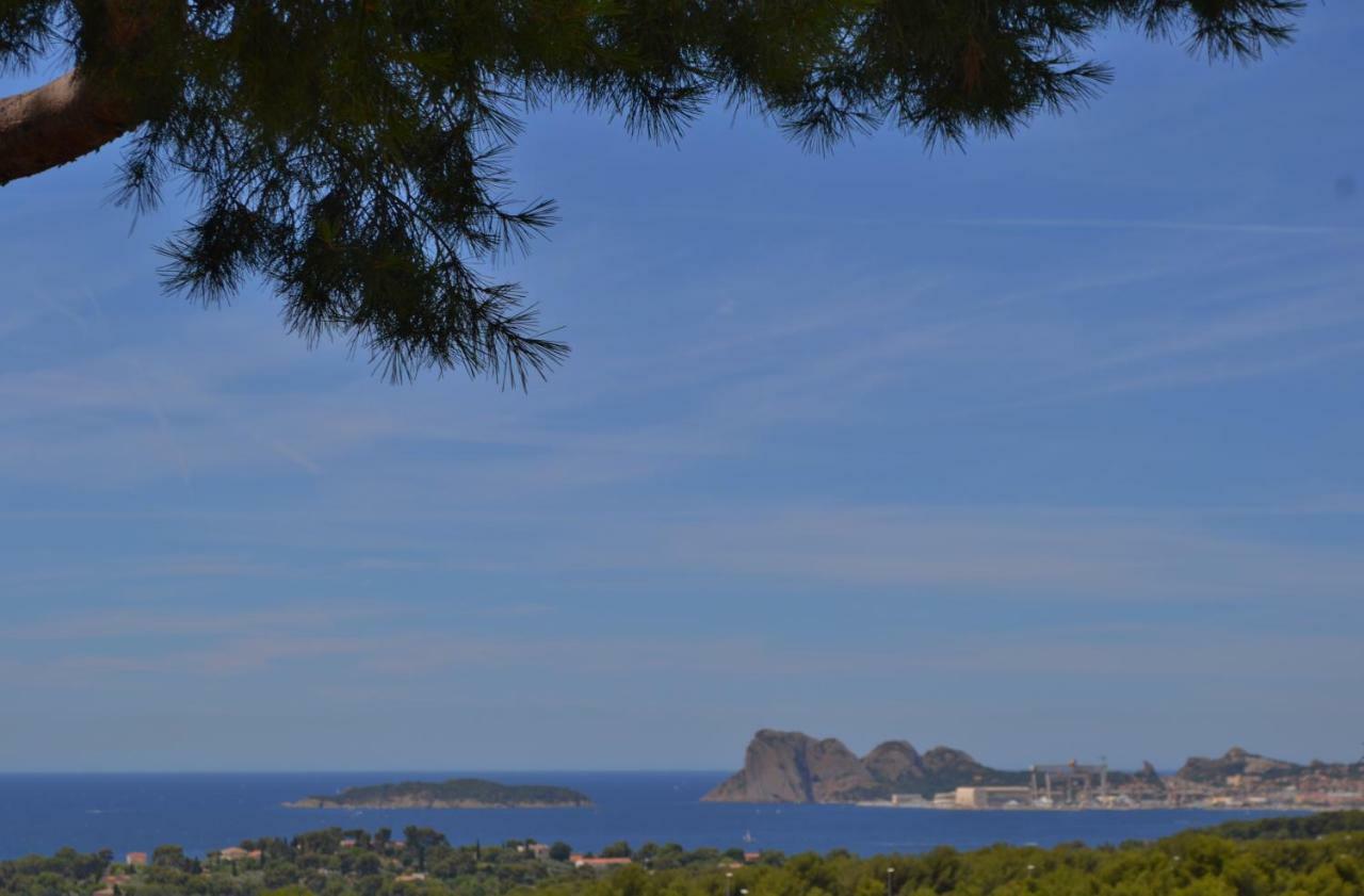 Gite Vue Mer La Cadiere-d'Azur Exteriör bild